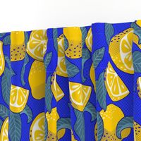 Large scale • Juice Lemons Blue Fruit - Lemons Pop Art 