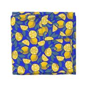 Large scale • Juice Lemons Blue Fruit - Lemons Pop Art 