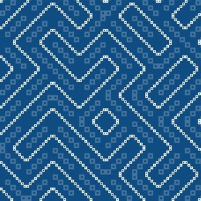 pantone colour of the year - blue maze truchet