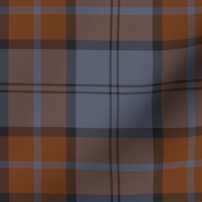Dunbar tartan, 6" custom colorway slate/weathered brown