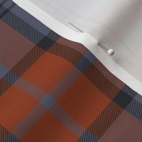 Dunbar tartan, 6" custom colorway slate/weathered orange