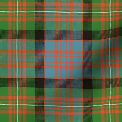 MacDonell of Glengarry red tartan, 6" ancient bright