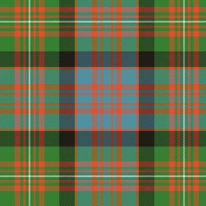 MacDonell of Glengarry red tartan, 6" ancient bright