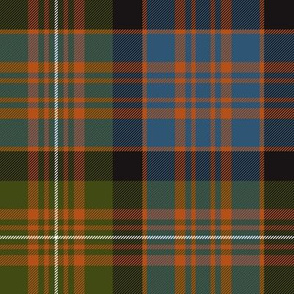 MacDonell of Glengarry red tartan, 8" ancient dark