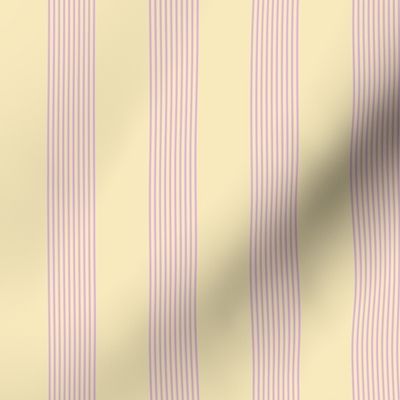 pink and cream stripes