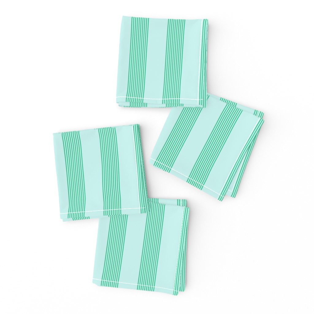 serene stripes (cool mint)