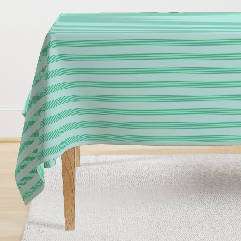 serene stripes (cool mint)