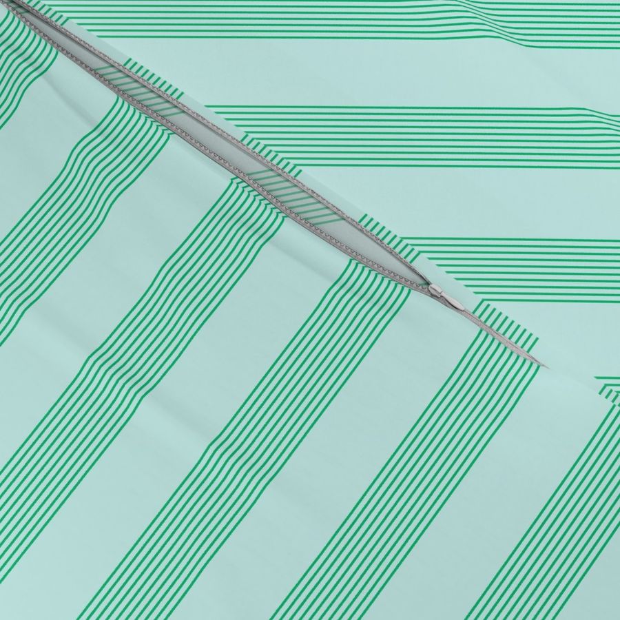 serene stripes (cool mint)