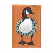 goose cinnamon tea towel