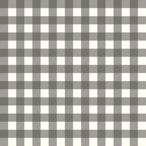 gingham checks taupe