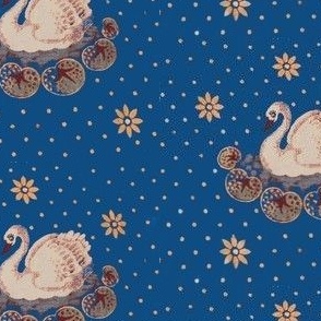 Christmas Swan Classic Blue