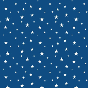 white stars on blue