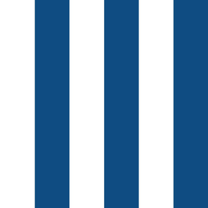 Three Inch Classic Blue and White Vertical Stripes