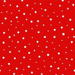 Christmas confetti red