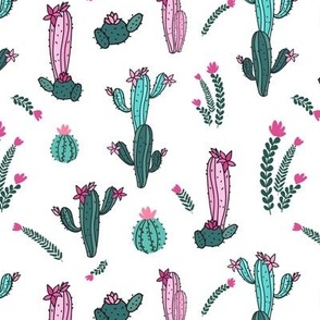 Cactus Teal and Pink