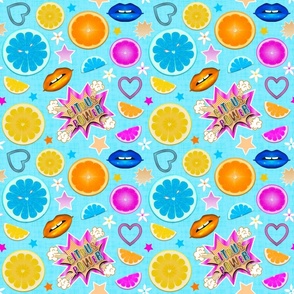 Pop Art Citrus (Color 1 - Baby Blue)