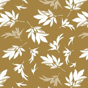 leaves toss - white-brown