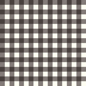 Gingham checks charcoal