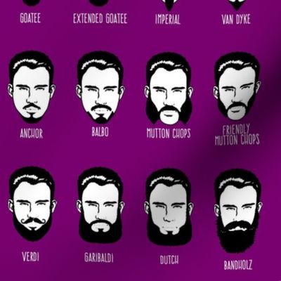 Mustachio Bashio - purple