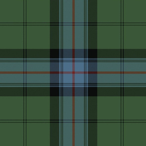 Armstrong tartan - 1842 Vestiarium Scoticum, 12" muted