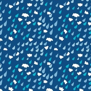 Raindrops and small clouds