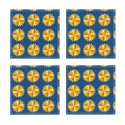 Jesters Crown Sunflower - classic blue