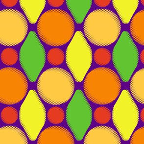 Pop Art Citrus Damask