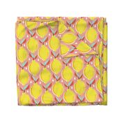 Lemon Fresh - Blush Large Scale Pop Art Summer Fruit