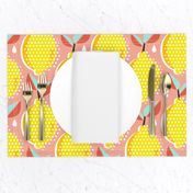 Lemon Fresh - Blush Large Scale Pop Art Summer Fruit