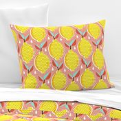 Lemon Fresh - Blush Large Scale Pop Art Summer Fruit