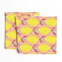 Lemon Fresh - Blush Large Scale Pop Art Summer Fruit