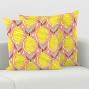 Lemon Fresh - Blush Large Scale Pop Art Summer Fruit