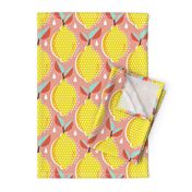 Lemon Fresh - Blush Large Scale Pop Art Summer Fruit