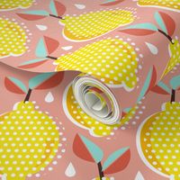 Lemon Fresh - Blush Large Scale Pop Art Summer Fruit