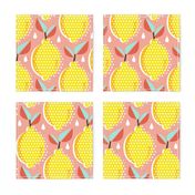 Lemon Fresh - Blush Large Scale Pop Art Summer Fruit