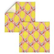 Lemon Fresh - Blush Large Scale Pop Art Summer Fruit