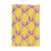 Lemon Fresh - Blush Large Scale Pop Art Summer Fruit