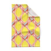 Lemon Fresh - Blush Large Scale Pop Art Summer Fruit