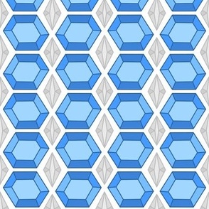 Blue Topaz Fabric, Wallpaper and Home Decor | Spoonflower