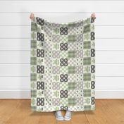 Farm Life Cheater Quilt green 