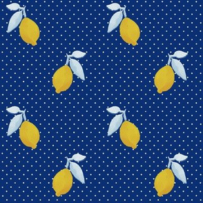 Summer Lemons Pop-Art (blue) 8”