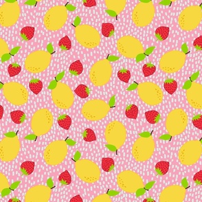 Lemons with Strawberries Pop Print