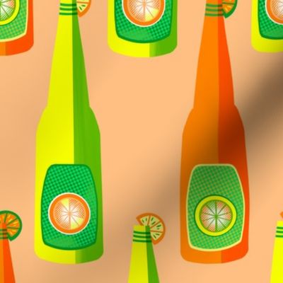 Peach Citrus Bottles Pop 