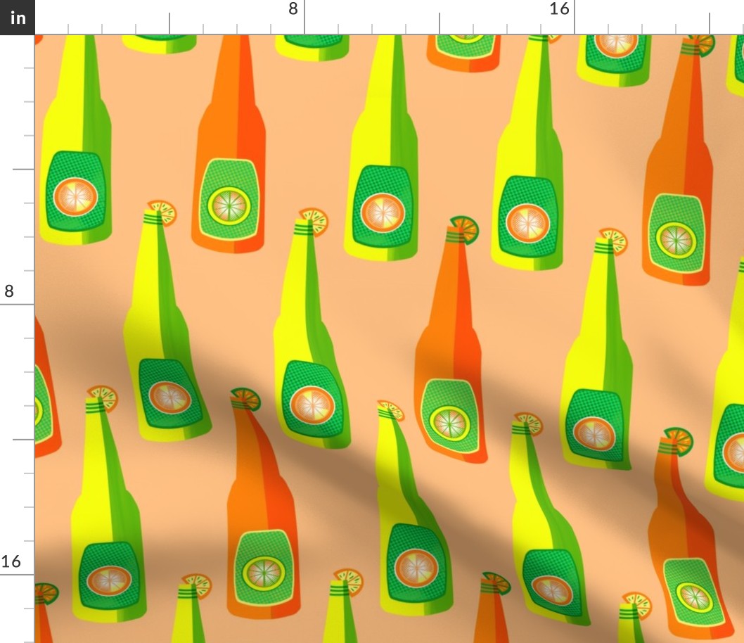 Peach Citrus Bottles Pop 