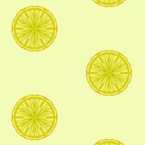 Tangy Lemon Slices on a Whisper of Citrus