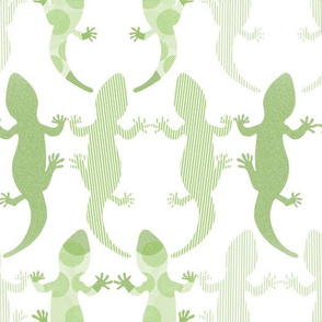 Green gecko pattern