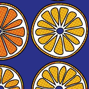 Halftone Orange Slices