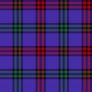 Montgomerie tartan, 4" red/green/blue-violet