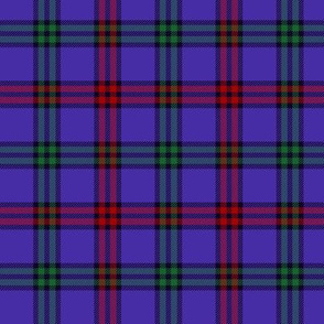 Montgomerie tartan, 3" red/green/blue-violet