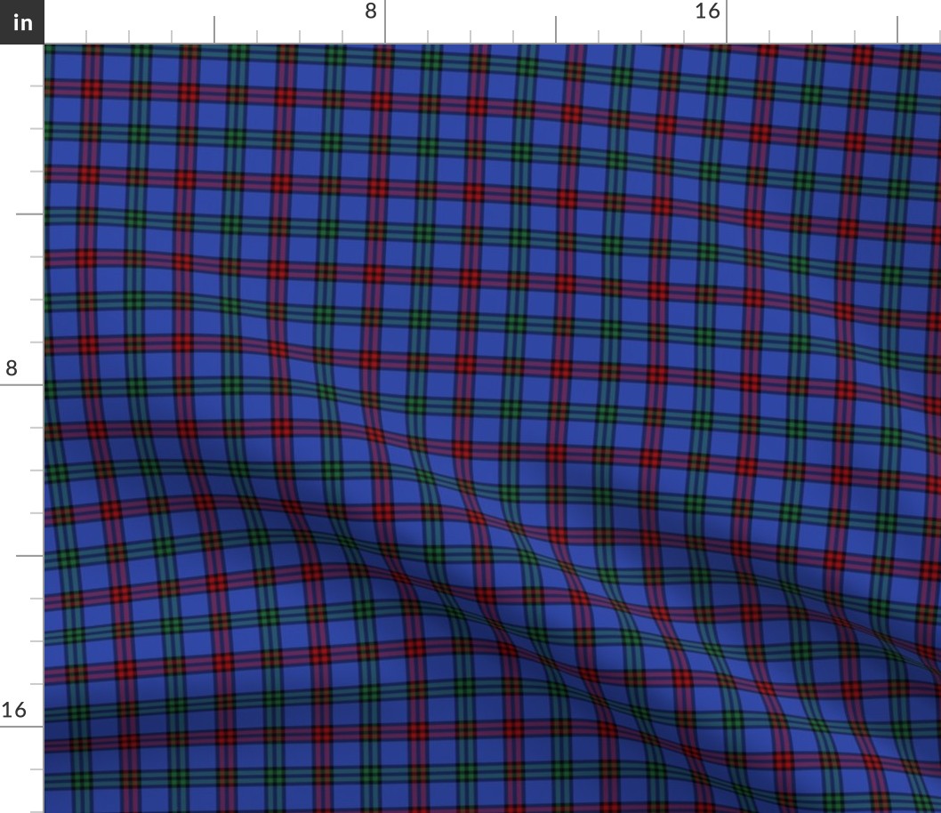 Montgomerie tartan -  2" red / green / true blue